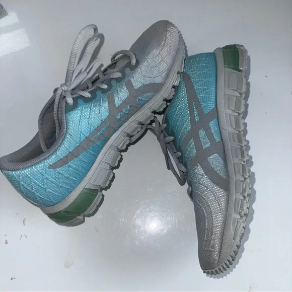 ASICS | Gel-Quantum 180 Womens running shoes Grey & Blue | Size 8.5 - Picture 2 of 9